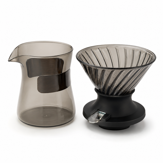 Kit Elegante Cafetera V60 Tipo Hario Switch con Server 400ml