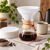 Filtros Papel para Cafetera Tipo Chemex Circulares Genericos x100