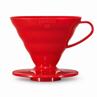 Cafetera Goteo Hario Metodo V60 02 Rojo Plastico Original