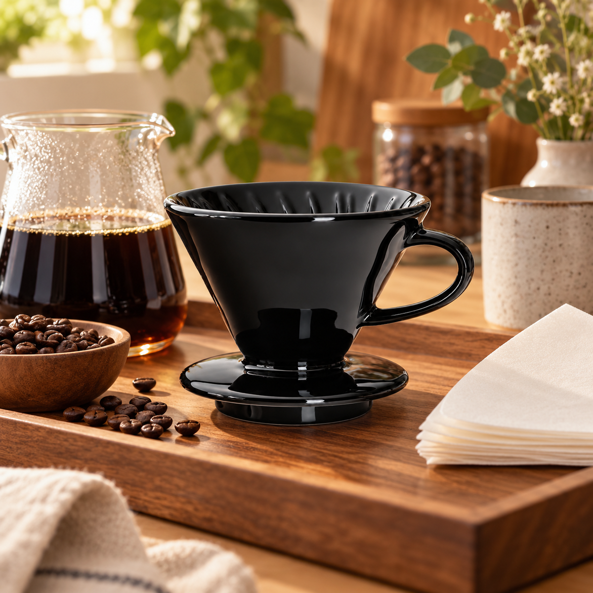 Cafetera Metodo V60 Ceramica 02 Negra