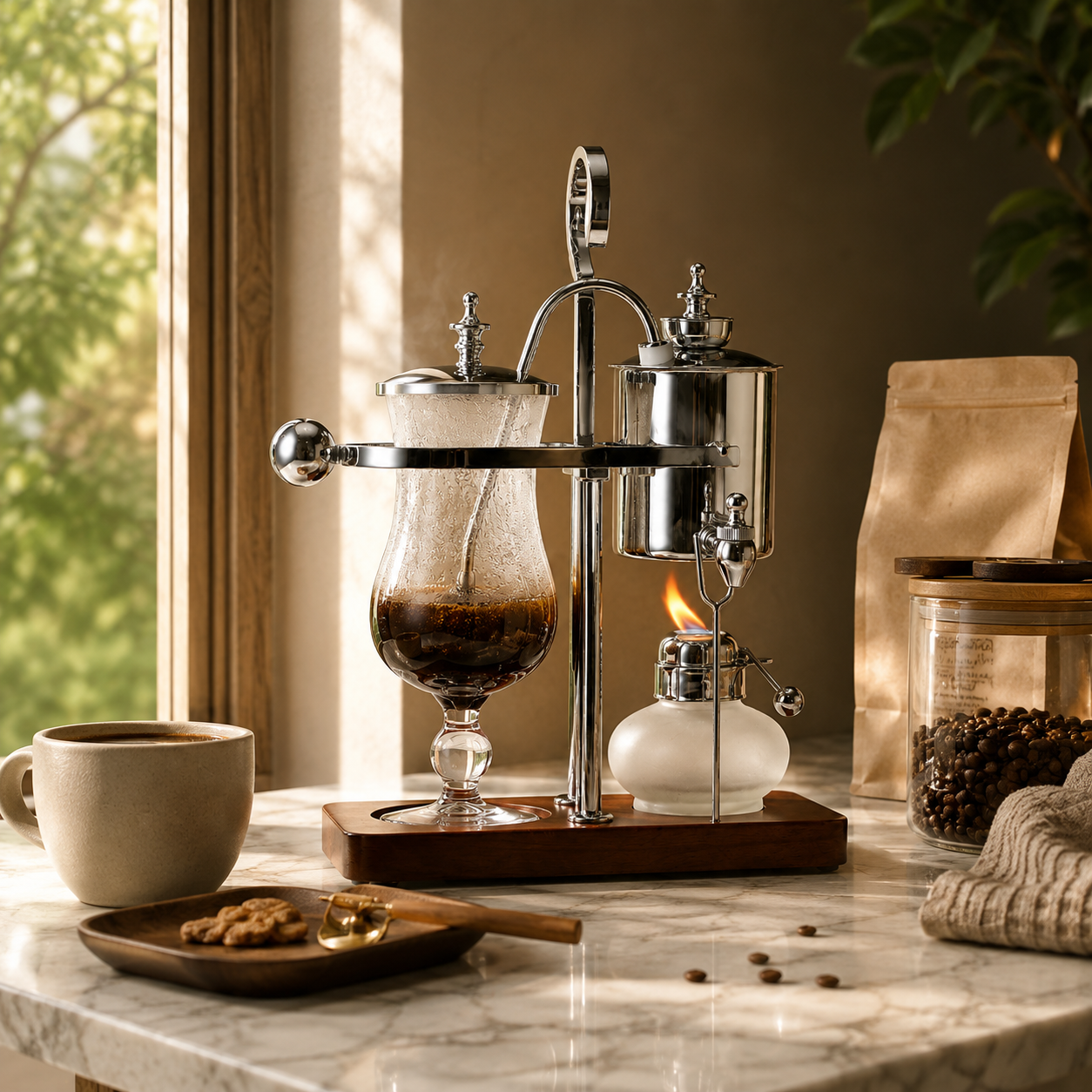 Cafetera Metodo Sifon Belga para Cafeterias y Negocios de Cafe