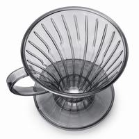 Metodo de Goteo Dripper V60 Clear Black 1 a 6 tazas