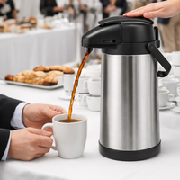 Termo Térmico Bomba para Café 1.9L Acero Inoxidable