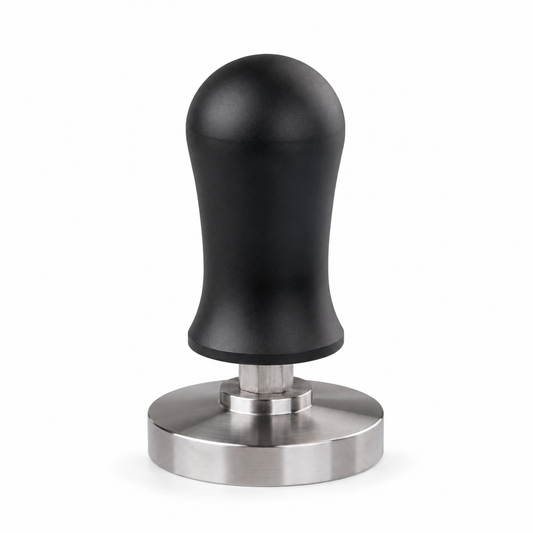 Tamper Maquina Espresso con Retorno 58 mm en Acero Inoxidable