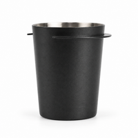 Dosificador de Cafe Espresso 58 mm en Acero Inoxidable Negro