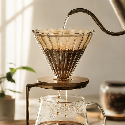 Cafetera Dripper Metodo V60 de Vidrio Borosilicato Transparente 02 para Cafe Filtrado