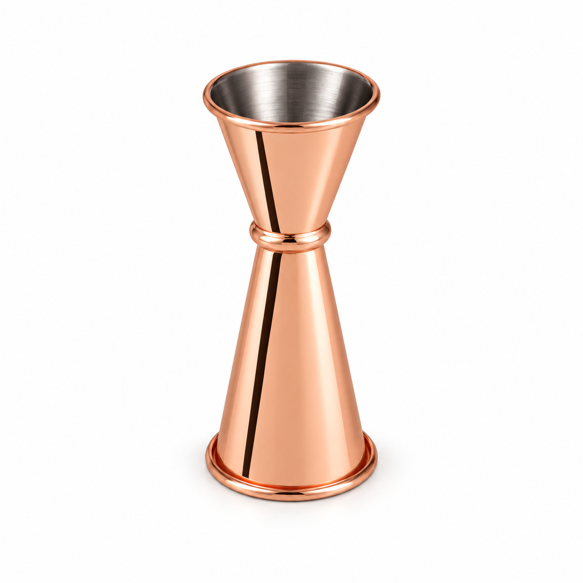Jigger Medidor de Coctel Doble Oro Rosa