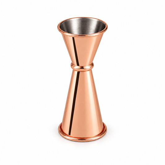 Jigger Medidor de Coctel Doble Oro Rosa