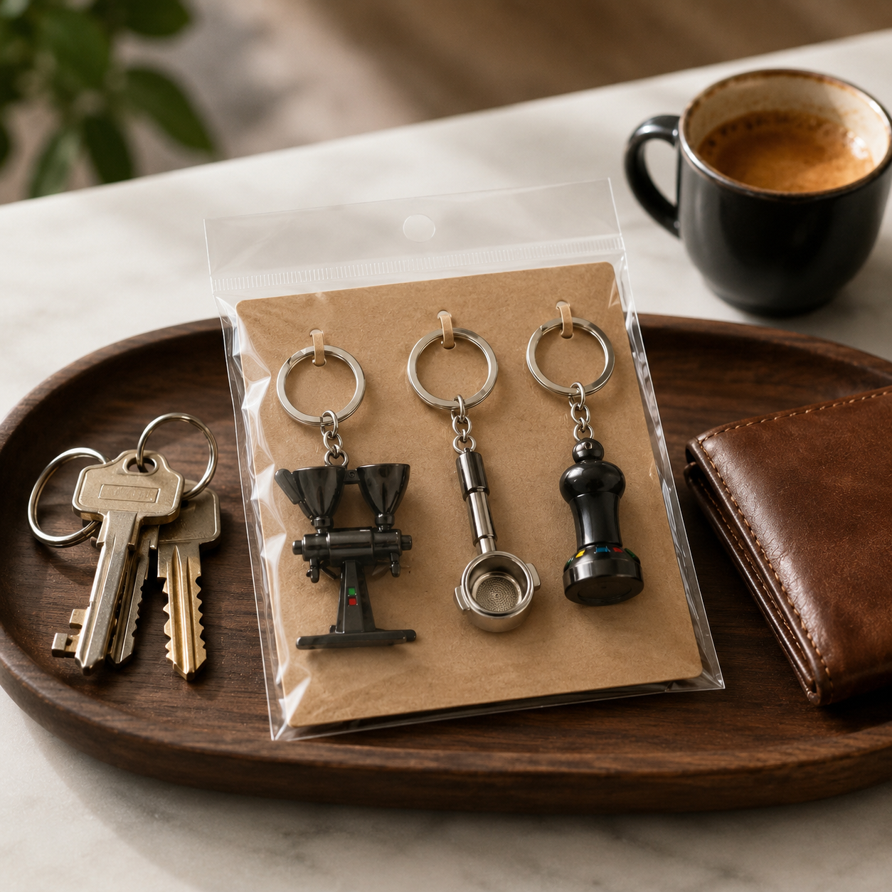Pack x3 Llaveros de Café Surtidos | Regalo para Coffee Lovers