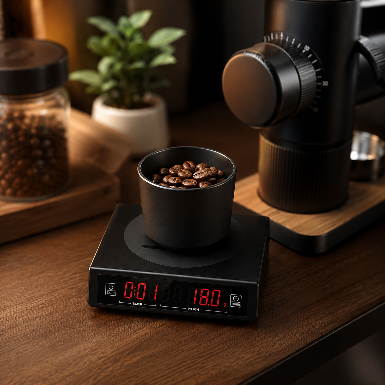 Gramera Profesional para Cafe con Temporizador 3 kg 0,1 g
