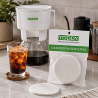 Filtros Metodo Cafetera Toddy Cold Brew Originales X2 Para Cafe Frio