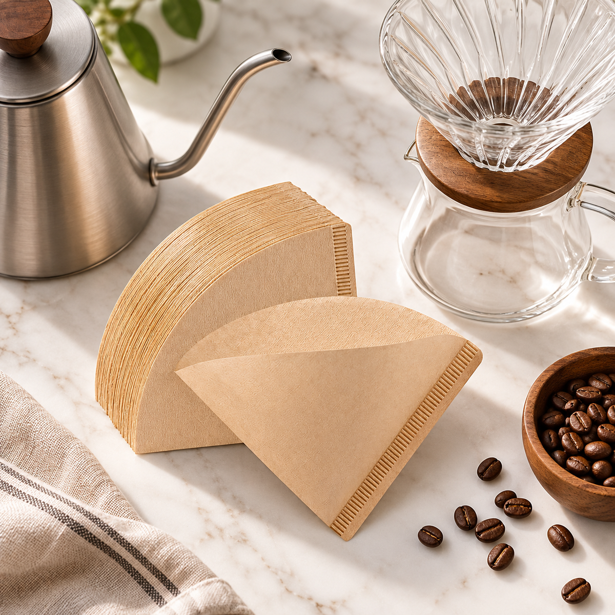 Filtros de Papel V60 02 Naturales x100 Unidades