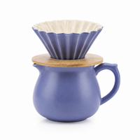 Set Ceramica Metodo Origami Cafetera V60