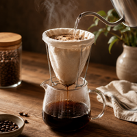 Colador de Tela para Cafe con Soporte Metalico | Cold Brew y Filtrado