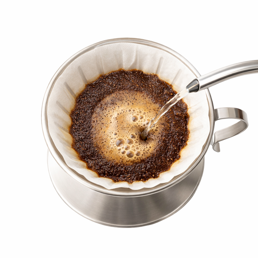 Kit V60 Acero Inoxidable + Server 400 ml + Filtros Hario 02 + Cuchara Dosificadora