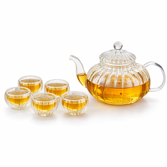 Tetera de Vidrio con Infusor 800 ml – Resistente a Fuego Directo