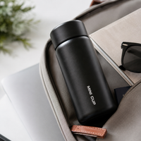 Termo Termico de Acero Inoxidable Negro 380 ml Mini Cup