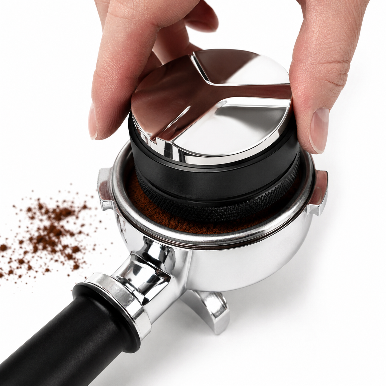 Tamper Distribuidor Nivelador Maquina Espresso de Cafe 51 mm Ajustable