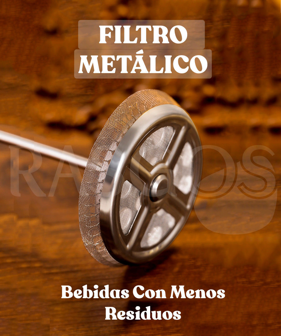 Cafetera Prensa Francesa Acero Inoxidable 350 Plata