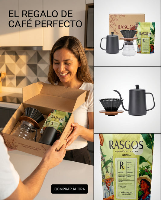 Kit Cafe Origami V60 Calentador Cuello Cisne Server