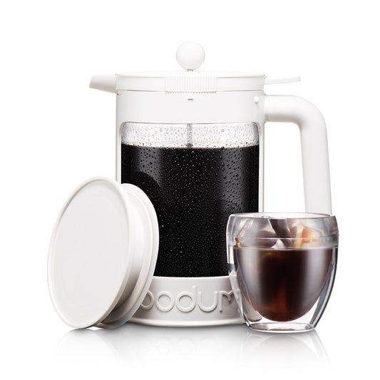 Cafetera BODUM Bean Infusion Cold Brew Doble Tapa 1.5L Blanca