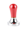 Tamper Acero Inoxidable Para Maquina Café Expresso  Rojo 57mm