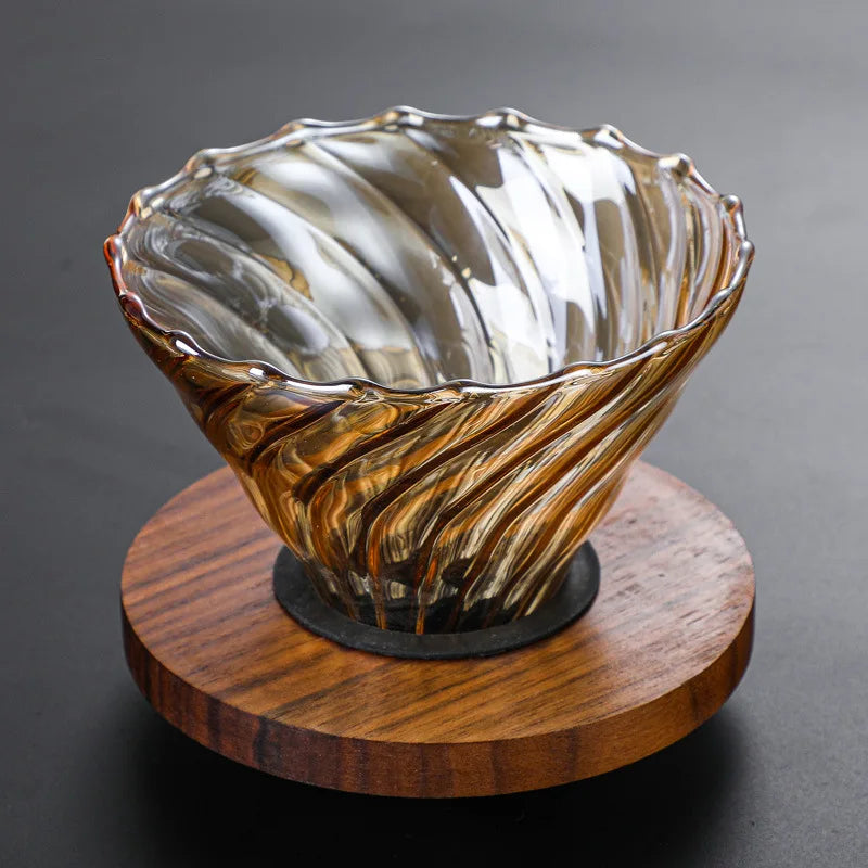 Cafetera Metodo Filtrado Drip V60 Lujo Base Madera