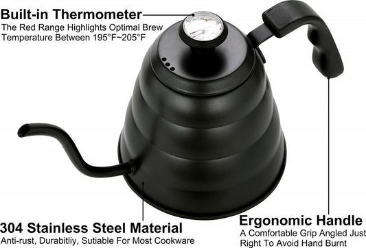 Jarra Cuello de Cisne Negra 1200ml