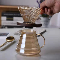 Cafetera Metodo Filtrado Drip V60 Lujo Base Madera