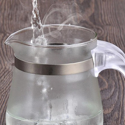 Tetera de Vidrio con Infusor De Té Extraible Acero Inoxidable 500ml