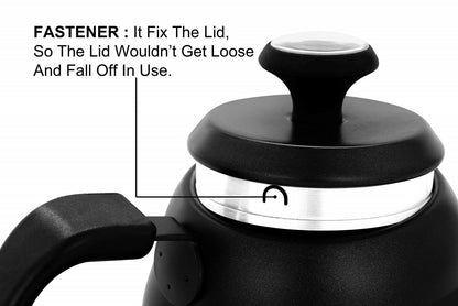 Jarra Cuello de Cisne Negra 1200ml