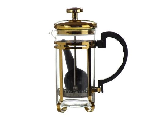 Cafetera Prensa Francesa 350ml  Diseño Dorado Oro Lujo