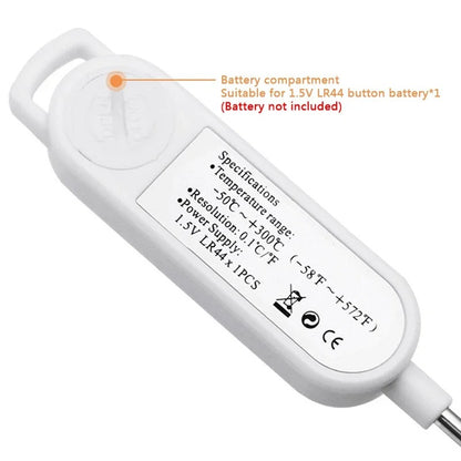 Termometro Digital Tipo Lapicero Para Cocina Blanco