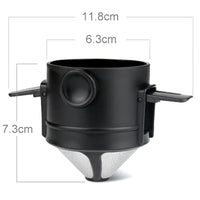 Filtro Plegable Viajero V60  Negro