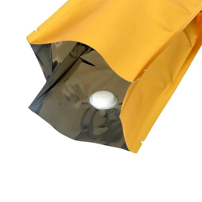 Bolsas para Empaque de Café Doradas 125 g Pack x 50u Válvula Integrada