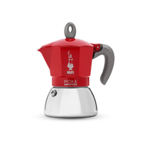 Cafetera  Italiana Bialetti Moka Inducción Roja 6 tazas