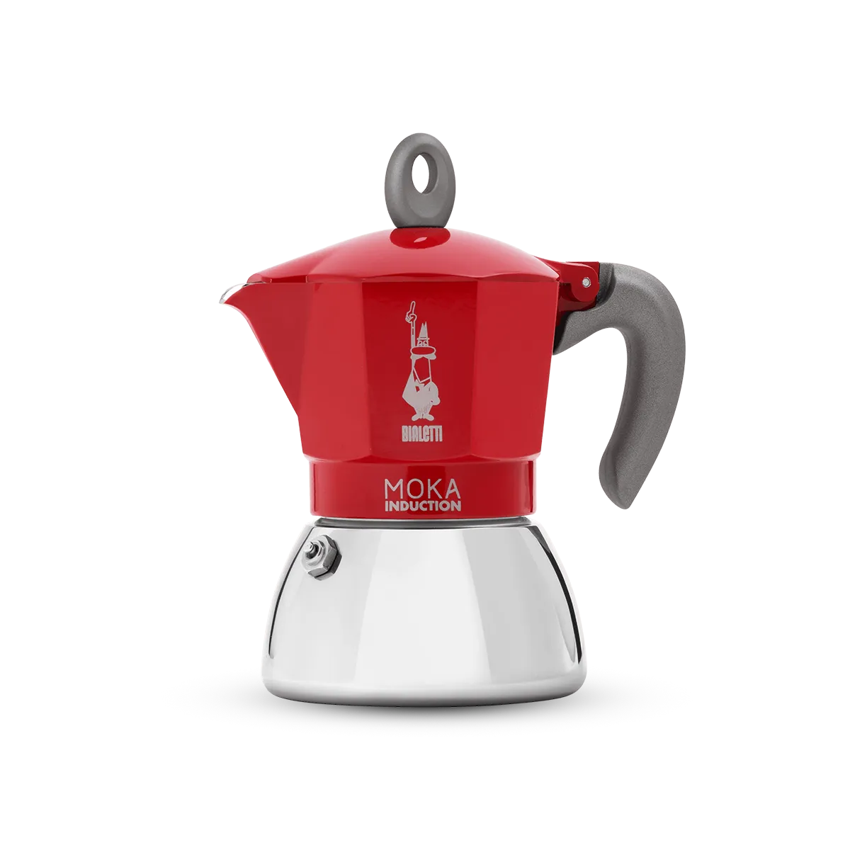 Cafetera  Italiana Bialetti Moka Inducción Roja 6 tazas