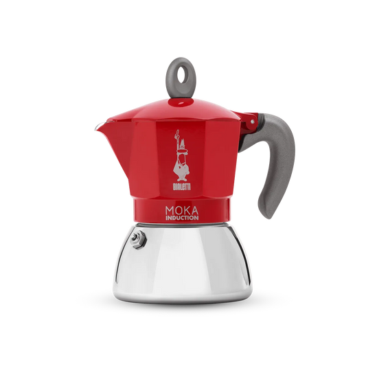 Cafetera  Italiana Bialetti Moka Inducción Roja 6 tazas