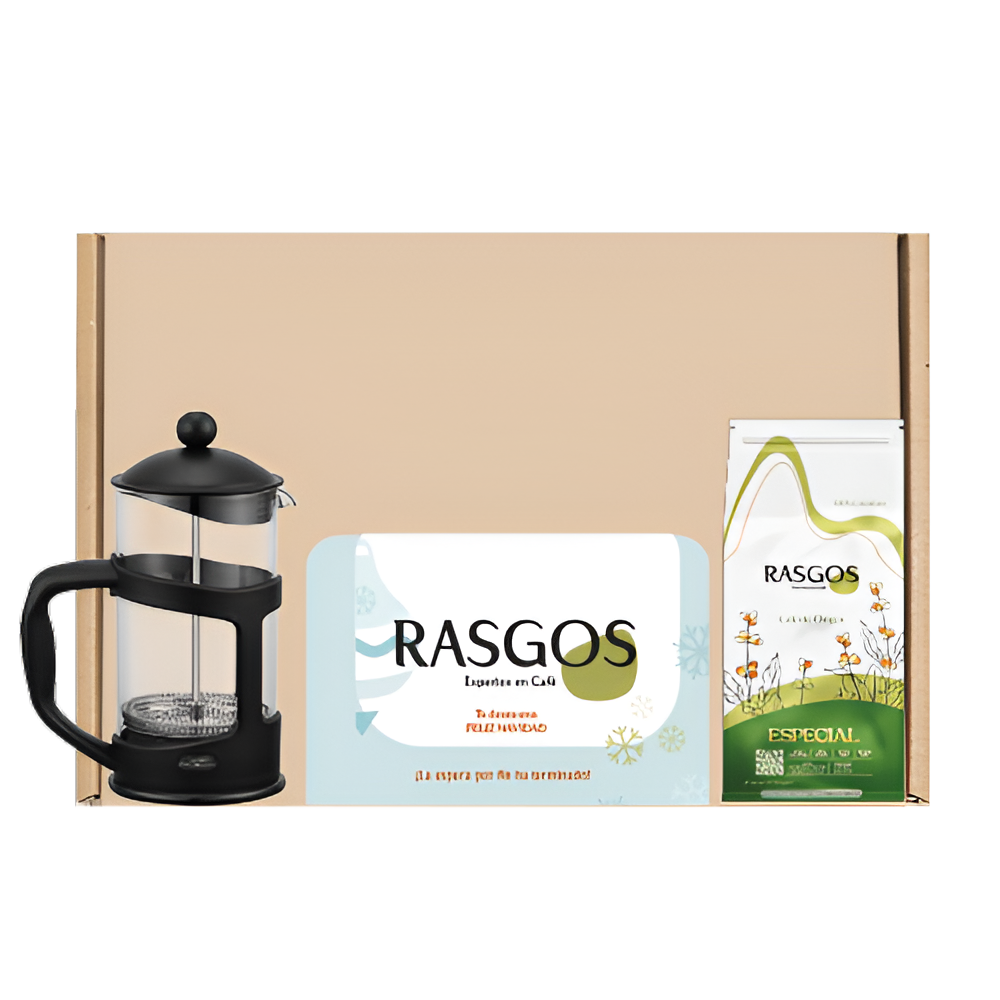 Kit Hogar Rasgos | Prensa Francesa 350ml + Café Insignia 250g