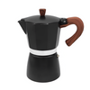 Máquina de café Moka Pot Negra para Estufa de Aluminio 300ml