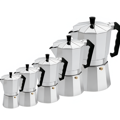 Cafetera Moka Italiana Tradicional Aluminio 3/6/9/12/14 Tazas