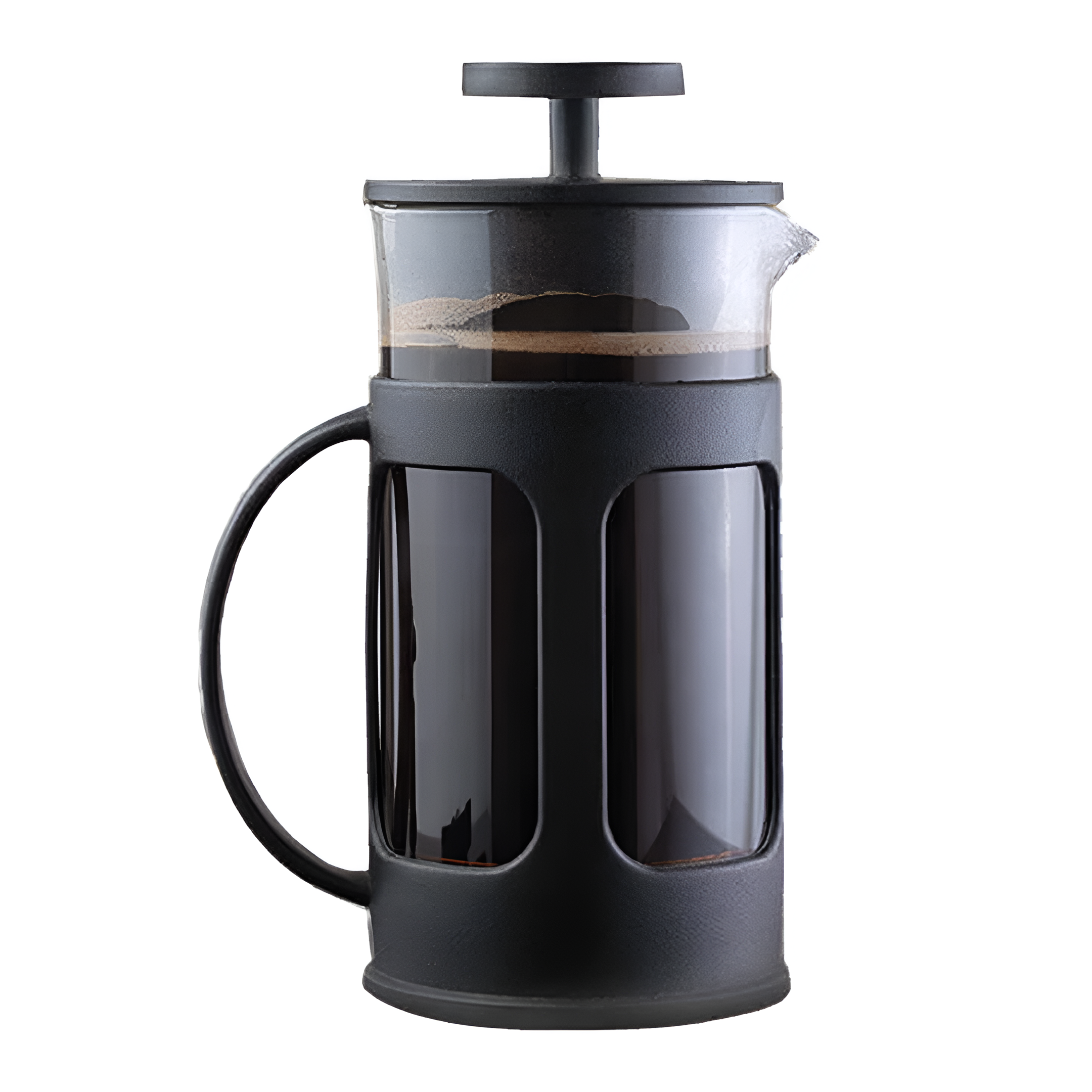 Prensa Francesa Negra 350ml French Press Cafetera de Embolo Plano