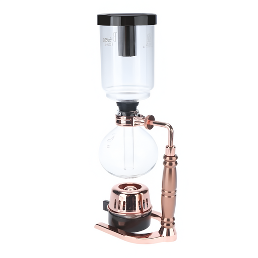 Cafetera Metodo al Vacio Sifón Japonés Platino 5 Tazas 500ml Oro Rosa