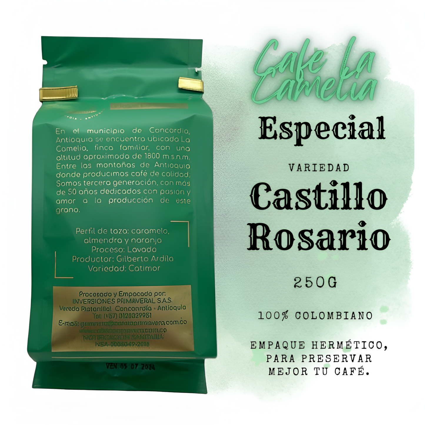 Café de Especialidad Variedad Castillo Rosario - La Camelia 250g
