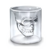 Vaso de Vidrio Doble Pared Calavera 150 ml