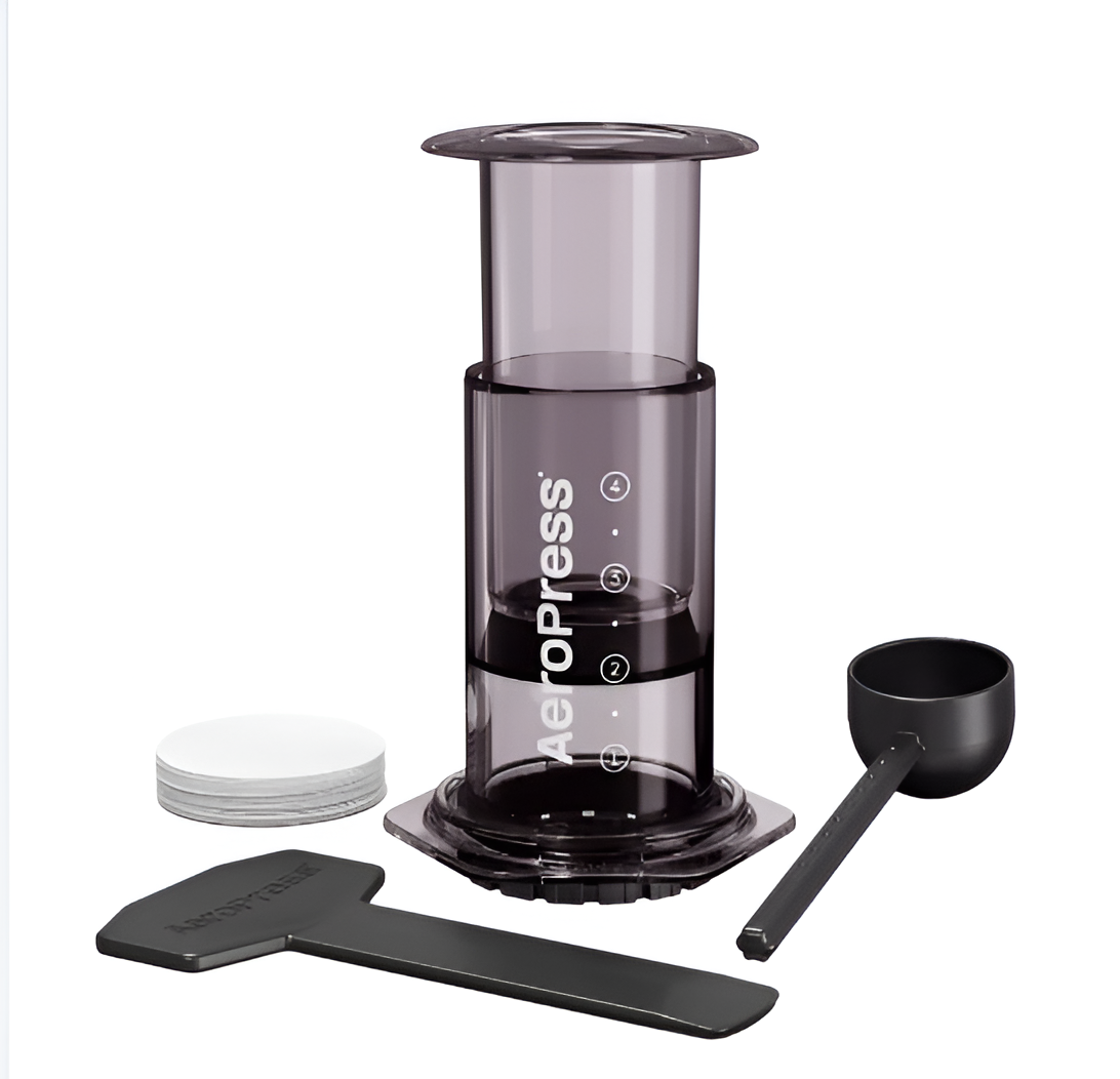 AeroPress Clear Original 4 Tazas Negra Extracción por Presión