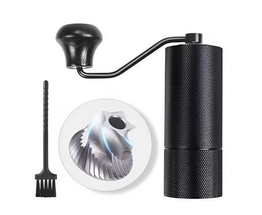 Moledor de Cafe Trinidad Negro Acero Inoxidable Manual Profesional