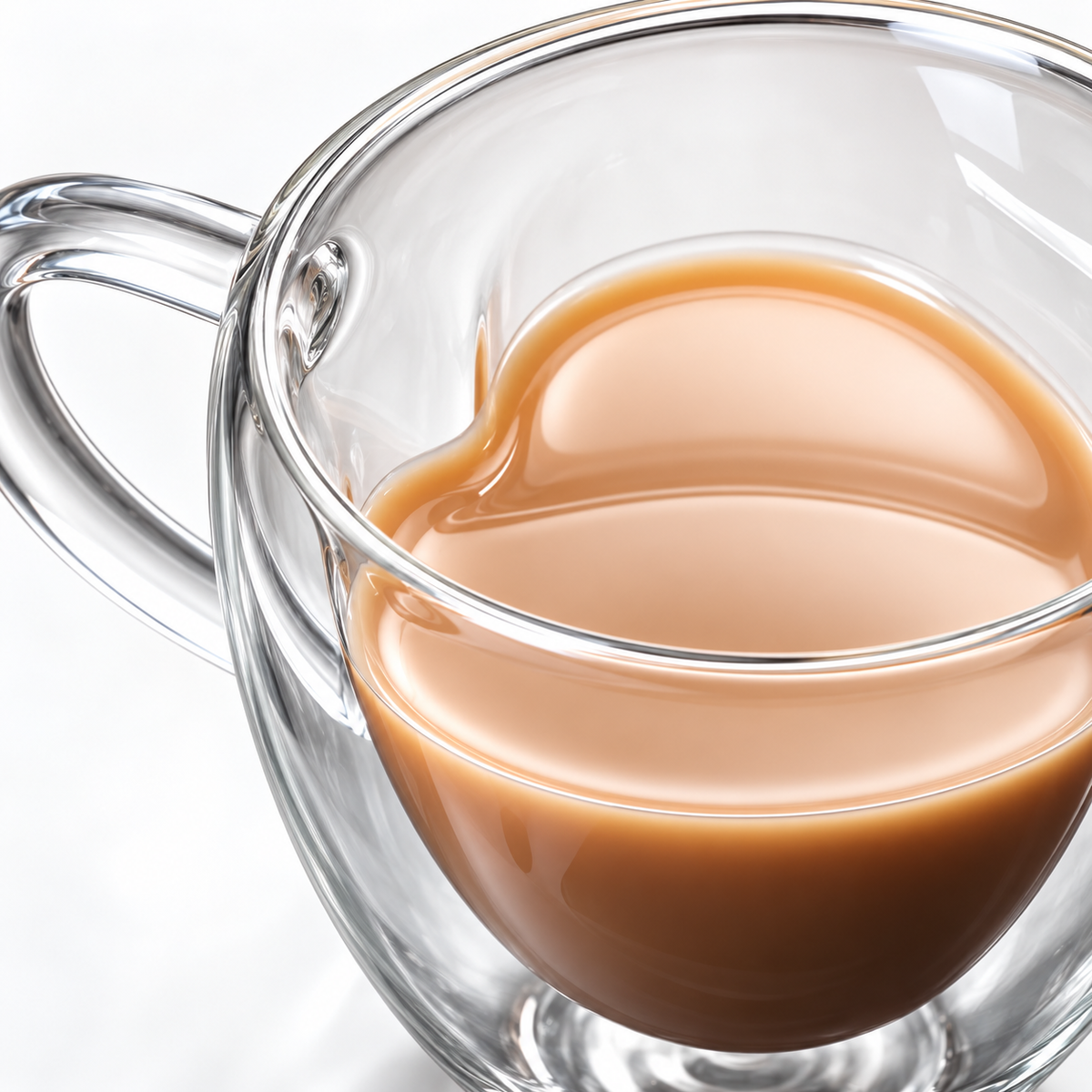 Vaso Pocillo Doble Pared Corazón 150Ml Borosilicato