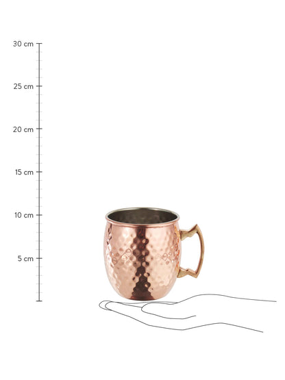 Vaso Moscow Mule Acero Inoxidable Oro Rosa