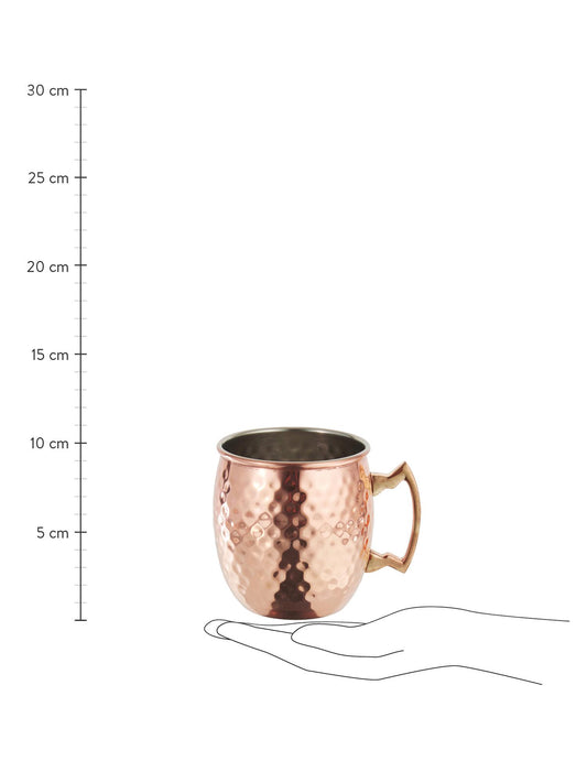Vaso Moscow Mule Acero Inoxidable Oro Rosa